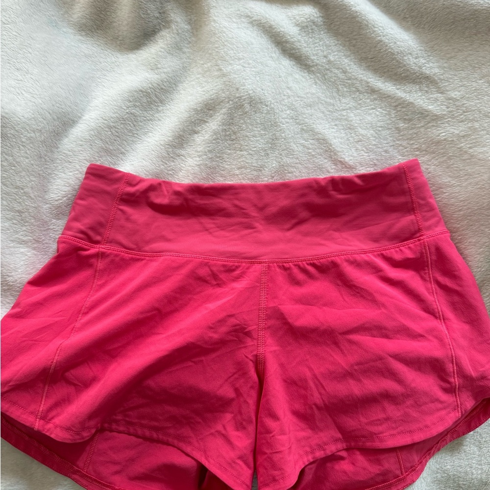 Women's Pink Lululemon Athletic Shorts